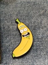 BANANA ENAMEL / LAPEL PIN-NEXT DAY SHIPPING