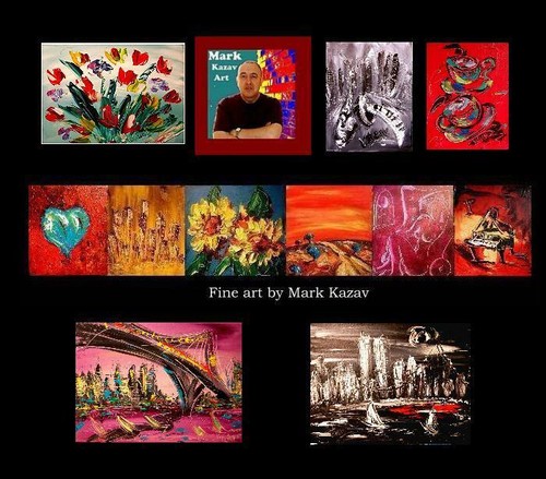 CITYSCAPE impasto wall decor painting CONTEMPORARY artist CAEtRTH - Picture 10 of 11