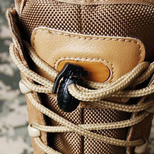 10pcs Shape Shoelace Buckle Tightening Non-slip Buckle Shoelace Clip(Black) - Picture 8 of 11