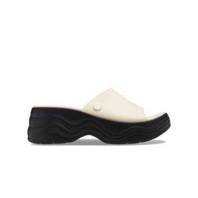 Crocs Skyline Slide 208182-1LG Ladies Vanilla And Black