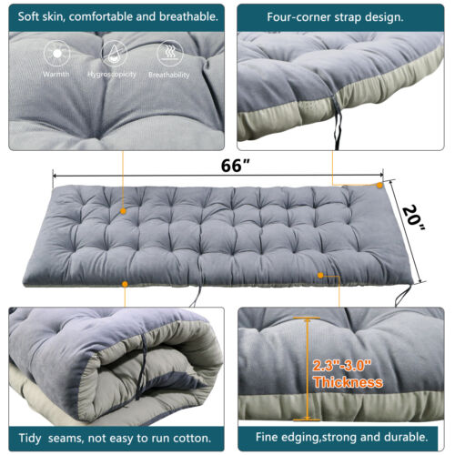 Patio Lounge Chair Chaise Bed Adjustable Beach Reclining Positions with Pillow - Picture 7 of 28