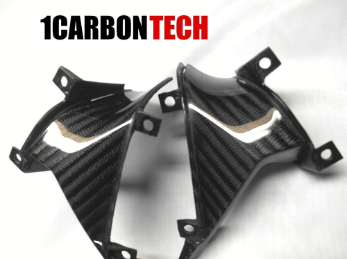 CARBON FIBER CENTER TRIM 07-08-09-2007-2008-2009-2010-2011-2012 HONDA CBR 600RR - Picture 3 of 11