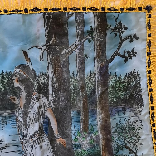 Vintage Native American Girl Pillow Case Souvenir Pillow Case Milwaukee WI - Picture 5 of 9
