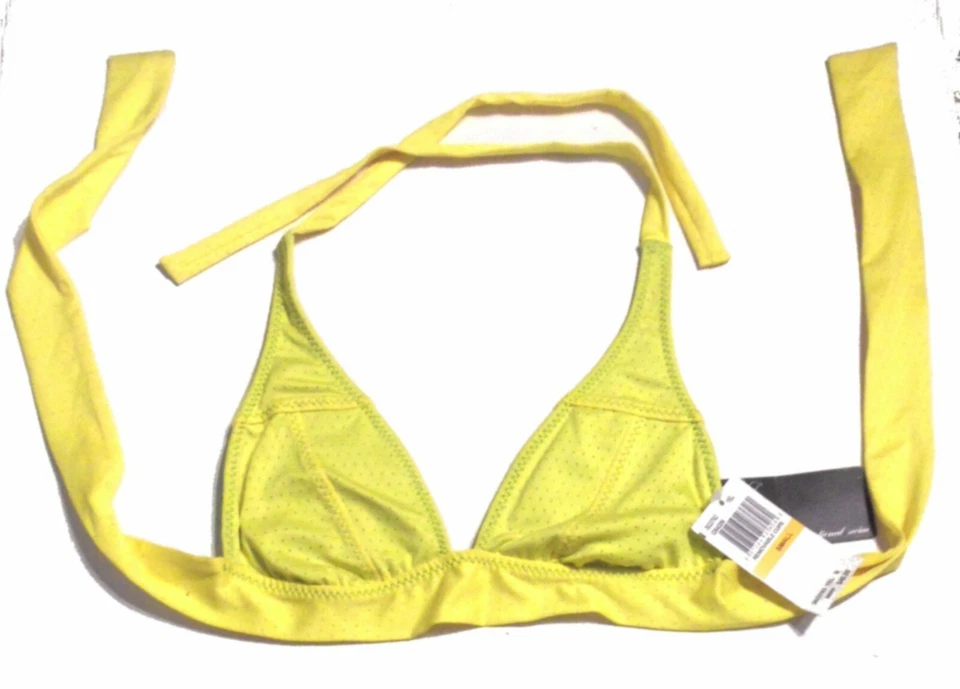Traje de baño bikini halter a lunares amarillo Hurley talla pequeña nuevo con etiquetas $84 Foto 2 de 4