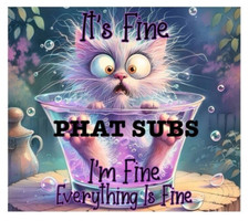 20oz Sublimation Tumbler Wrap Cat Shot I’m Fine Ready to Press Heat Transfer