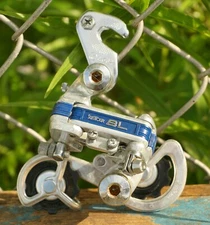 Vintage Suntour BL Rear Derailleur Road Bike Maeda 1980s Friction Blue Line Trek