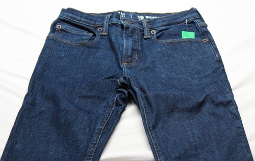Gap Kid's Unisex Stretchy Skinny Denim Jeans EJ2 Washwell Size 16 Slim NWT - Picture 2 of 4