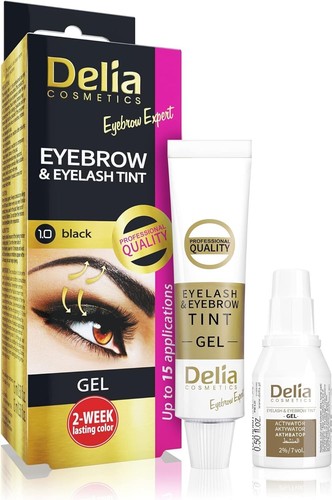 Delia Instant Eyebrow & Lashes Tint Gel Black 15 ml 2-week lasting color - Picture 3 of 6