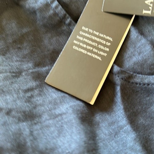 NWT Women $125 Lauren Ralph Lauren 100% Linen Wide-Leg Pants Navy SZ-16 Pull On - Picture 6 of 10