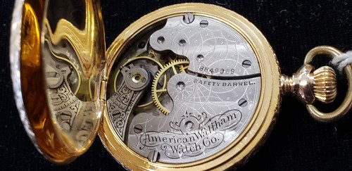14k Antique 1898 Waltham Grade: Seaside pocket watch, 0s 15j, running on time - Picture 20 of 24