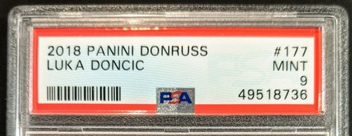 Luka Doncic 2018-19 Panini Donruss Rated Rookie PSA 9 Dallas Mavericks - Bild 2 von 3
