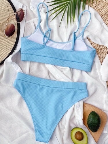 Chic scoop neck bikini set, wire-free design - Picture 17 of 34