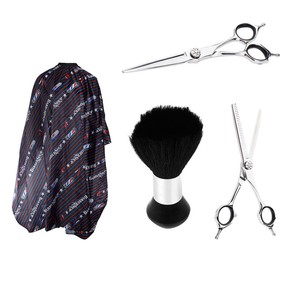 Stylish-Strip-Hair-Cut-Gown-Apron-Barber-Scissor-Soft-Neck-Duster-Brush-Set
