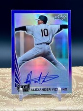 Alexander Vizcaino 2021 Leaf Metal Draft #LA-AV2 1990 Auto Purple Rainbow #d /25