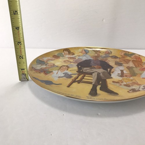 Vintage 1979 Norman Rockwell Remembered The Plate Number 2648B Viletta USA EUC - Picture 4 of 5