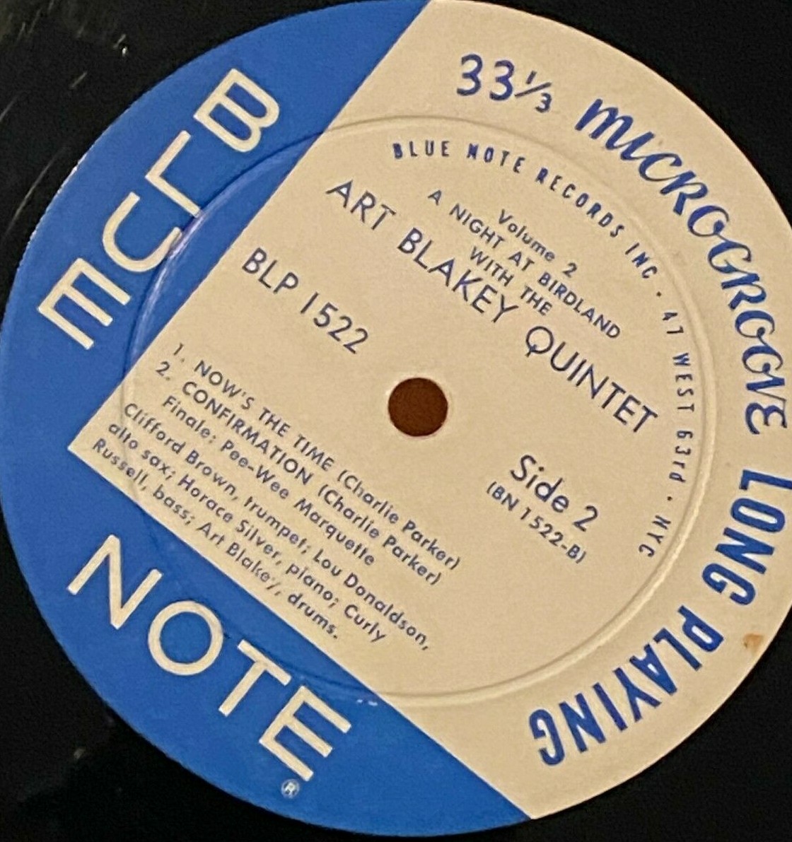 ART BLAKEY - A Night At Birdland Vol.2 ~ BLUE NOTE 1522 {dg