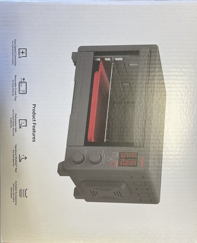 Horno tostador digital 10 en 1 CRUXGG 6 rebanadas con freír al aire - HUMO - Imagen 5 de 6