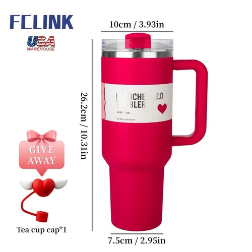 1 PCS New Quencher H2.0 40 Oz Car Stainless Steel Mug With Silicone Handle Lid A - Picture 4 of 4