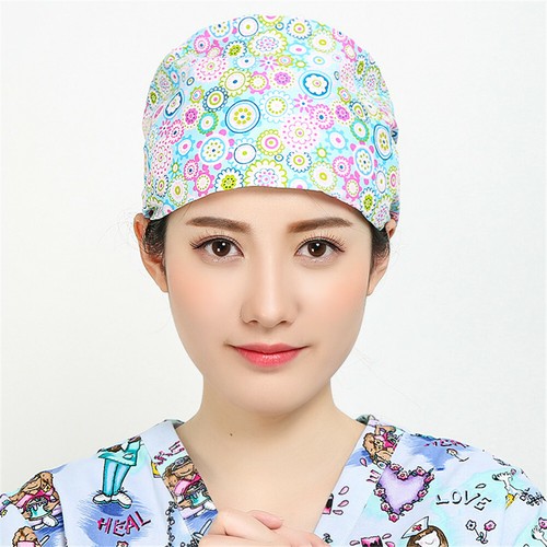 72 Kinds Men Women Printing Scrub Cap Hat Work Accessories Head Wear Adjustable - Picture 162 of 242