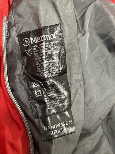 Red Camping Sleeping Bag Marmot Nanowave 45 (820g./ 28.9oz) (45°F/7°C) Reg LZ - Picture 3 of 7
