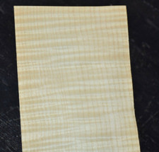 Curly Maple Raw Wood Veneer Sheet 4 x 26 inches 1/42nd                4669-73