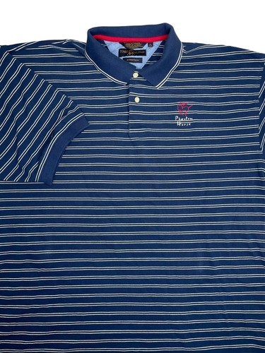 Tommy Hilfiger Polo Herren Navy Weiß Gestreift Golf Golf Vintage Größe XL - Bild 2 von 10