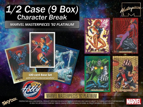 Red Skull 2024 Marvel Masterpieces 92 Platinum 1/2 Case (9 Box) Break #19