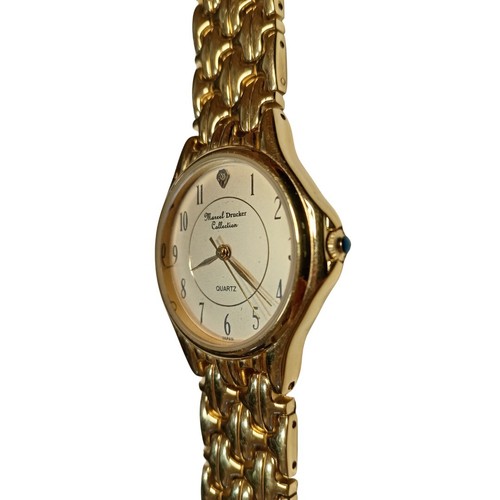 Vintage Marcel Drucker Gold Plated Diamond Dress Watch 21-670 VGC - Picture 3 of 9