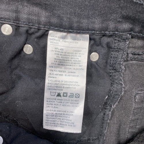 Levis Jeans Signature S37 Mens 30x32 Black Slim Brand Stretch Tapered Leg - Picture 11 of 12