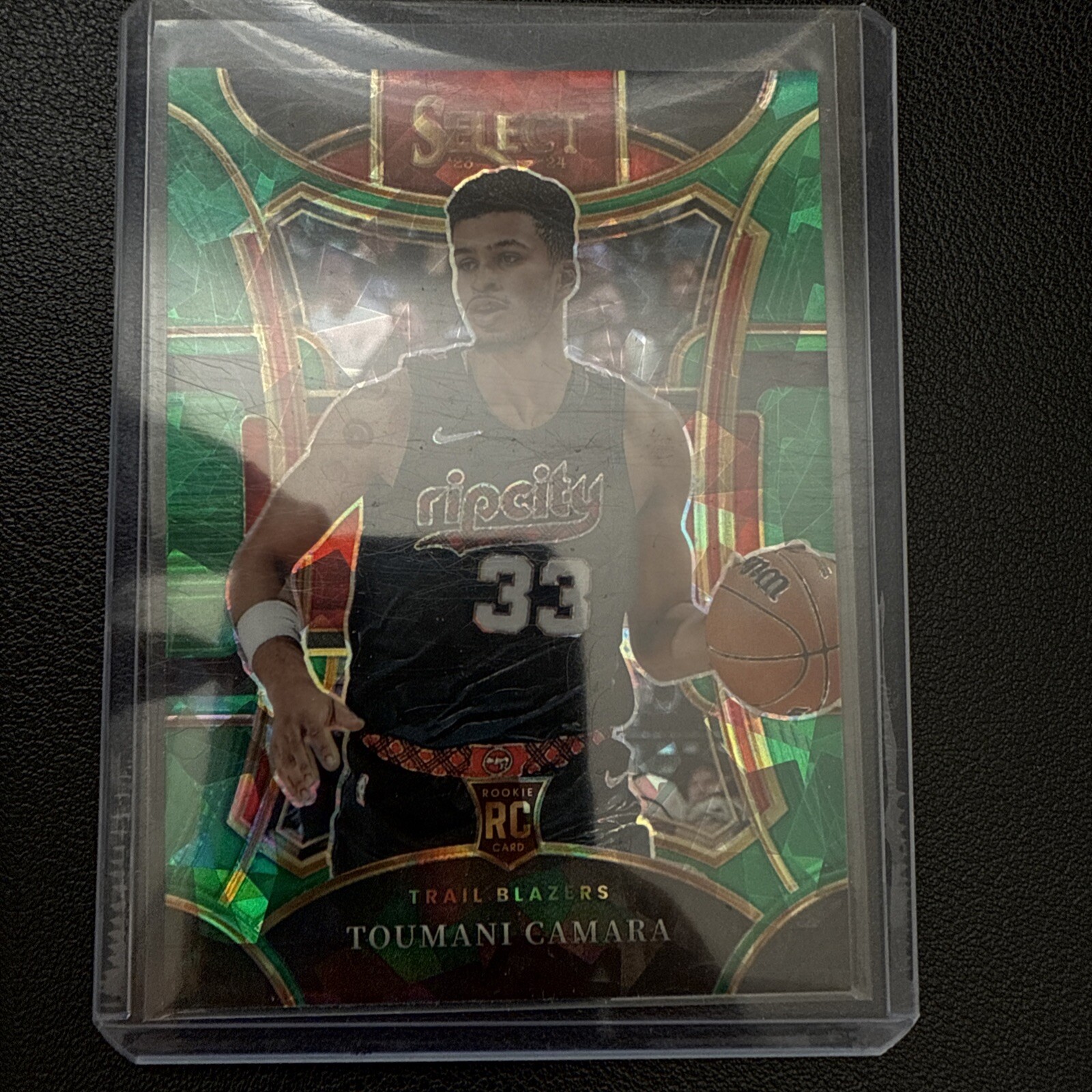 TOUMANI CAMARA 2 2023-24 PANINI SELECT MEZZANINE GREEN CRACKED ICE PRIZM #301 20