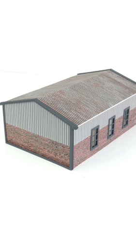 Hangar-Barn Garage Building 1:43 Scale – Diorama Kit for Model Car Display 1/43 - Video 1 of 1