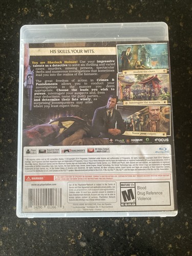 Sherlock Holmes: Crimes & Punishments (Sony PlayStation 3, 2014) Complete Ps3 - Picture 3 of 8