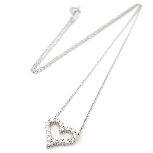 TIFFANY & Co. sentimental heart mini size Necklace Diamond Pt950 P0026181 - 第 2/3 張圖片