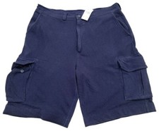 NWT Vintage 90's Polo Ralph Lauren Men's Cotton Sweat Style Cargo Shorts - Large