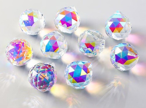 Crystal AB Ball Crafts Bead Curtain Accessories Lighting Pendant DIY - Picture 3 of 11