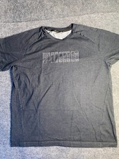 PUMA Tee Shirt Mens 2XL Gray Blended Swoosh Logo Detail Keeps You Dry Crew Neck
