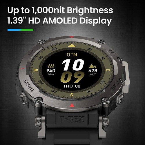 Amazfit T-Rex Ultra Smart Watch 47mm for Men, 20-Day Battery Life, 30m Freedi... - Picture 10 of 12