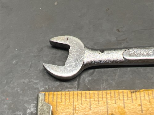 Llave de doble extremo abierto vintage S-K Tools O-1214 3/8"" X 7/16 ¡Forma decente! ¡EE. UU.! - Imagen 6 de 8
