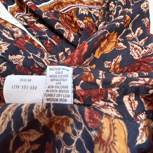 The Vermont Country Store Damen Medium Button Down Langarm Tunika Oberteil Shirt - Bild 4 von 8
