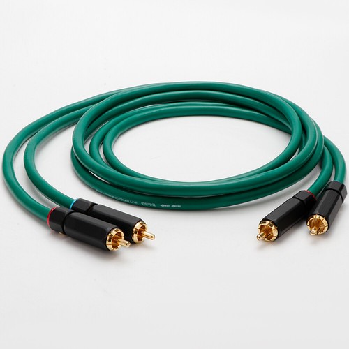 1 par de cable RCA plateado OFC HIFI audio RCA interconexión cable macho - Imagen 12 de 15