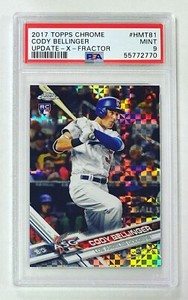 2017 Topps Chrome Update Cody Bellinger Xfractor /99 PSA 9 Rookie Card RC HMT81
