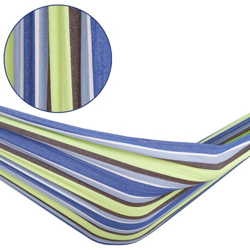 440lbs Multi-Color Double Hammock with Stand & Carrying Case Camping Patio Yard - Picture 34 of 37