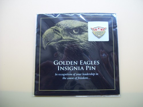 Norman Co. NRA Life Member Solid Brass Belt Buckle And NRA Golden Eagles Pins X3 - Picture 4 of 7