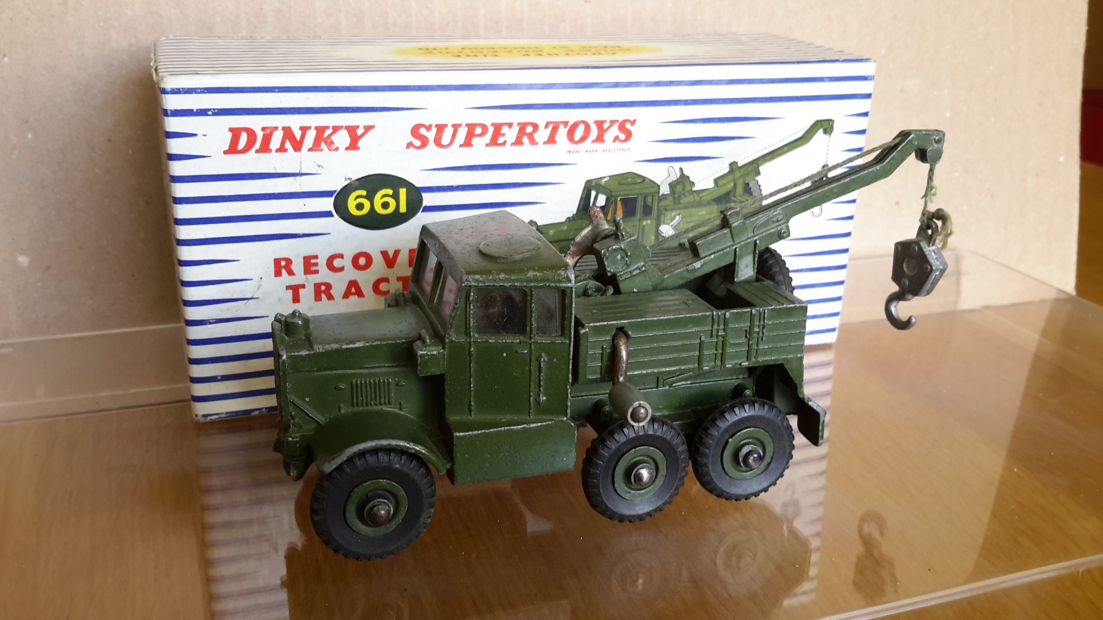 Rare Jahr SuperSpielzeug Dinky 661 Recovery Tractor Glazed Windows & Original Box Rare Jahr SuperSpielzeug Dinky 661 Recovery Tractor Glazed Windows & Original Box