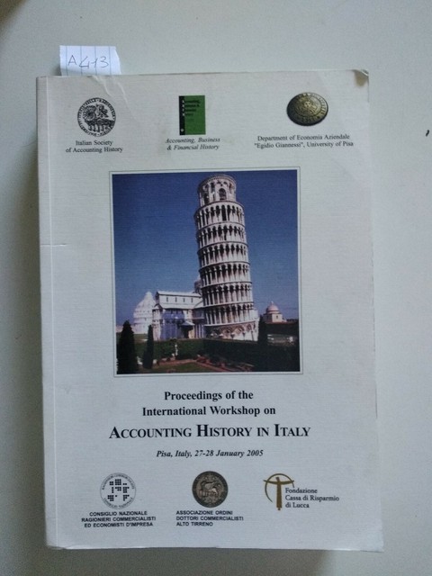 proceedings of the International workshop on Accounting history in Italy proceedings of the International workshop on Accounting history in Italy