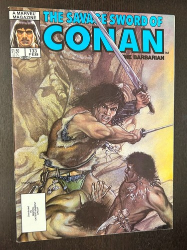 SAVAGE SWORD OF CONAN #133 (Marvel Comics 1987) -- VF/NM - Picture 1 of 2