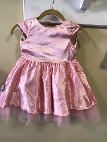 Aurora Sleeping Beauty Disney Princess Costume Toddler Sz 3 3T WITH Flower Toy - Picture 12 of 17