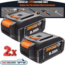 2Pack 8.0AH 20V MAX Battery For WORX Extend Lithium 20 Volt WA3520 WA3525 WA3575