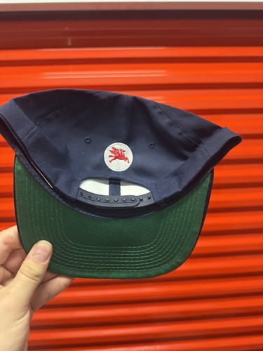 Vintage Mobil Racing Mütze Cap Snapback Blau Trucker Logo Patch - Bild 4 von 4