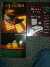 LOT OF 3 BOOKS ON THINGS MADE BY SHAKERS DESIGN FURNITURE ARTIFACTS 